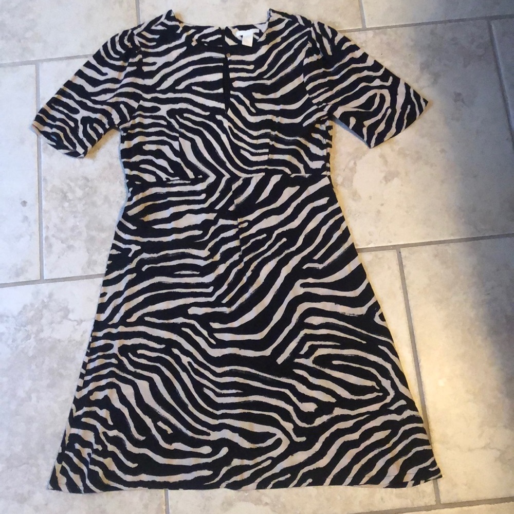 Zebra print dress